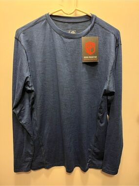 Born Primitive Men's Long Sleeve Crew Tee - Navy Blue